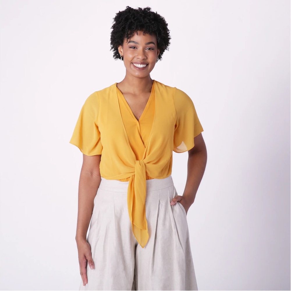 Everyday Jones Tie Front Bodysuit